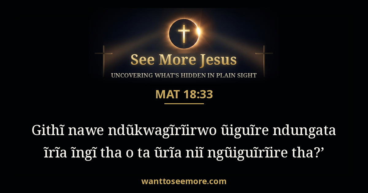Matthew 18:33