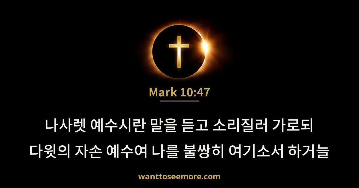 Mark 10:47