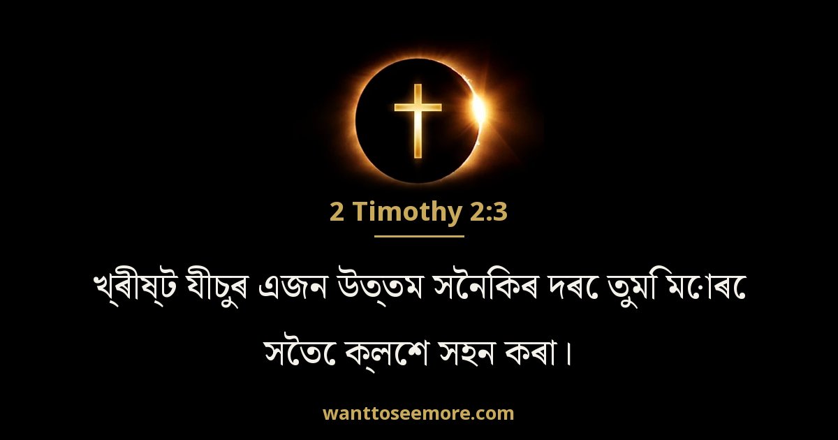 2 Timothy 2:3