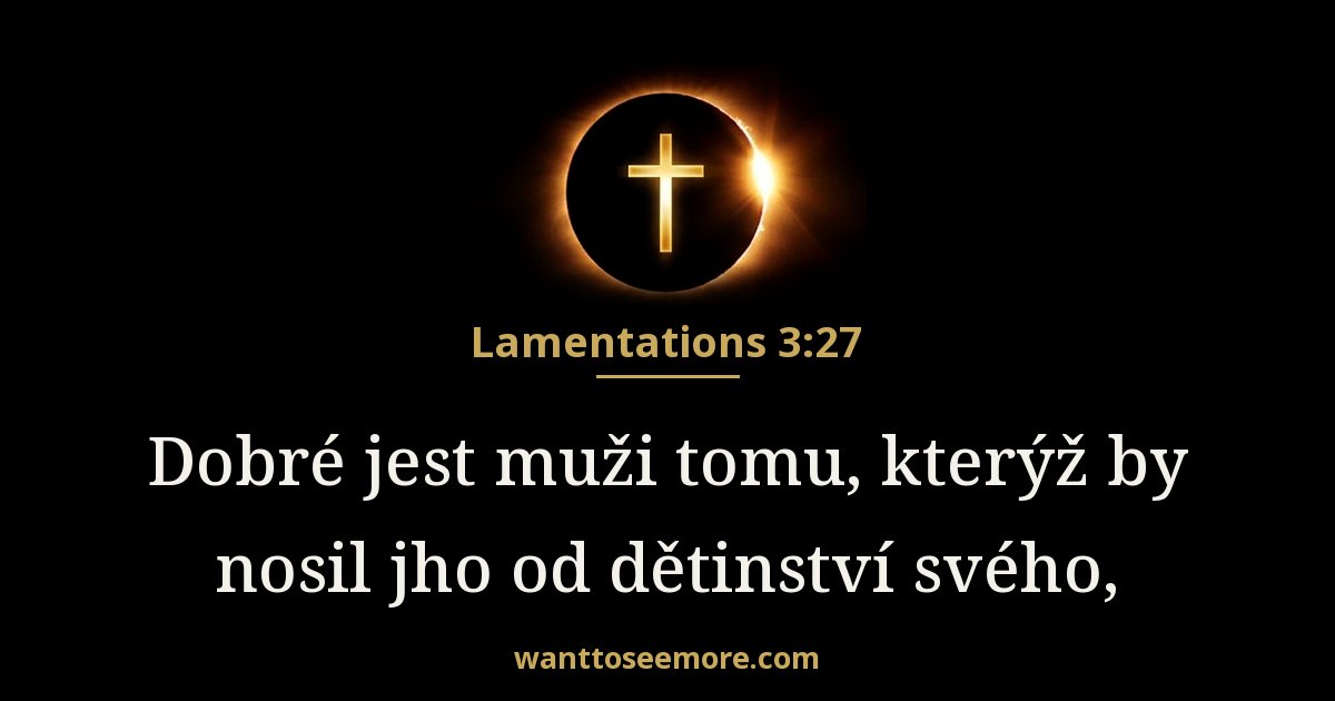 Lamentations 3:27