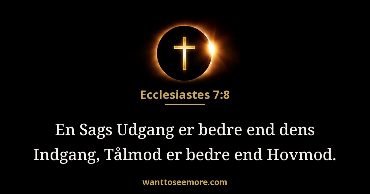 Ecclesiastes 7:8