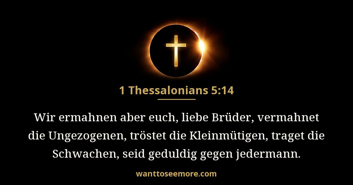 1 Thessalonians 5:14