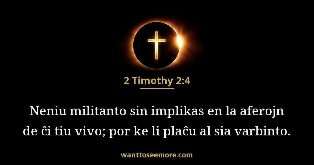 2 Timothy 2:4