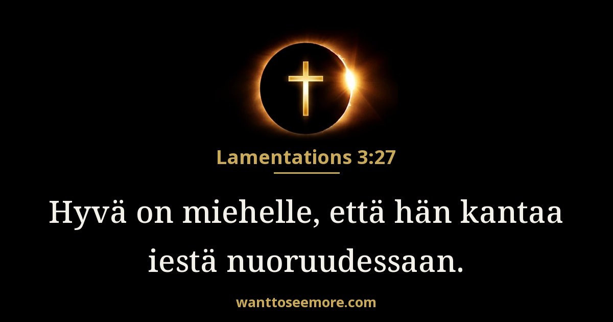 Lamentations 3:27