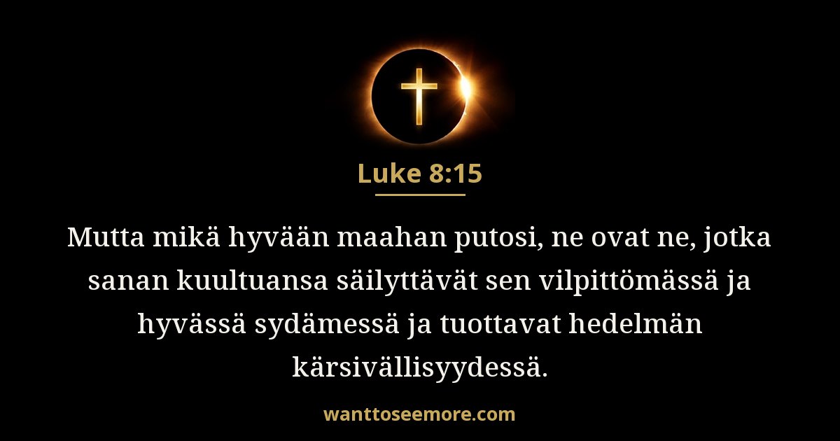 Luukas 8:15