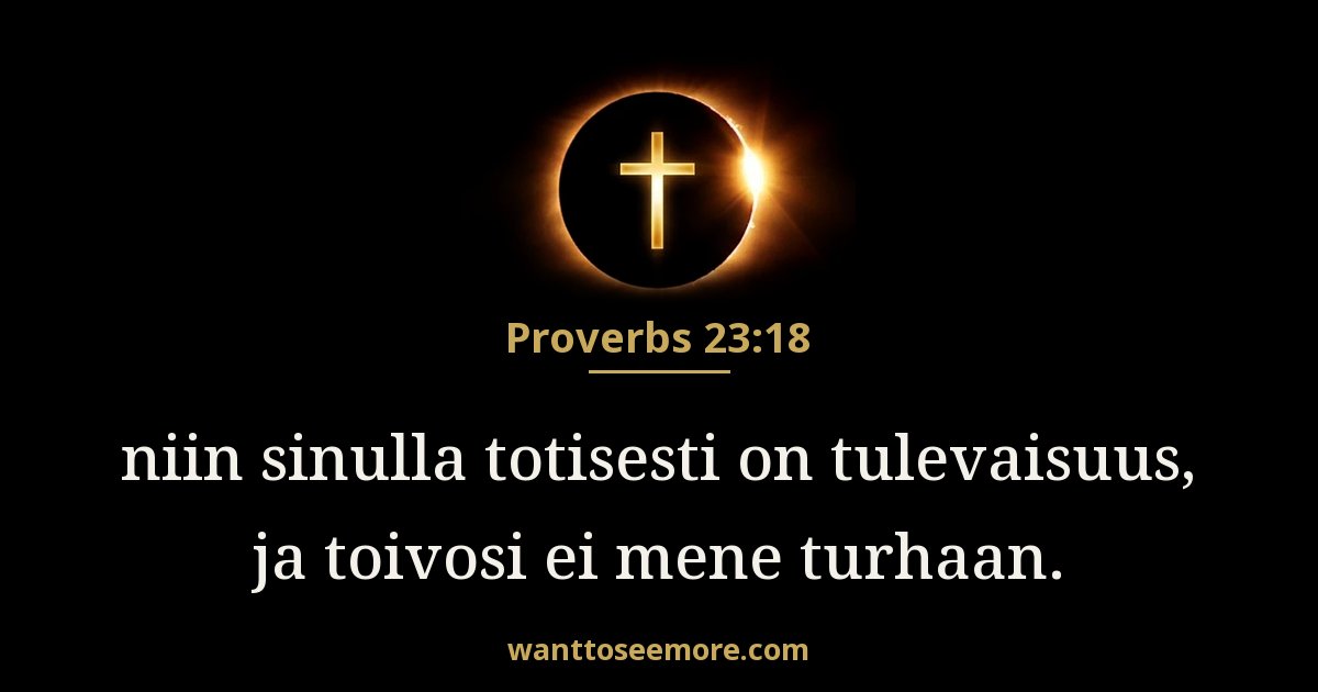 Proverbs 23:18