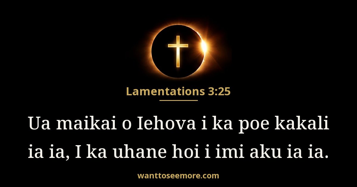 Lamentations 3:25