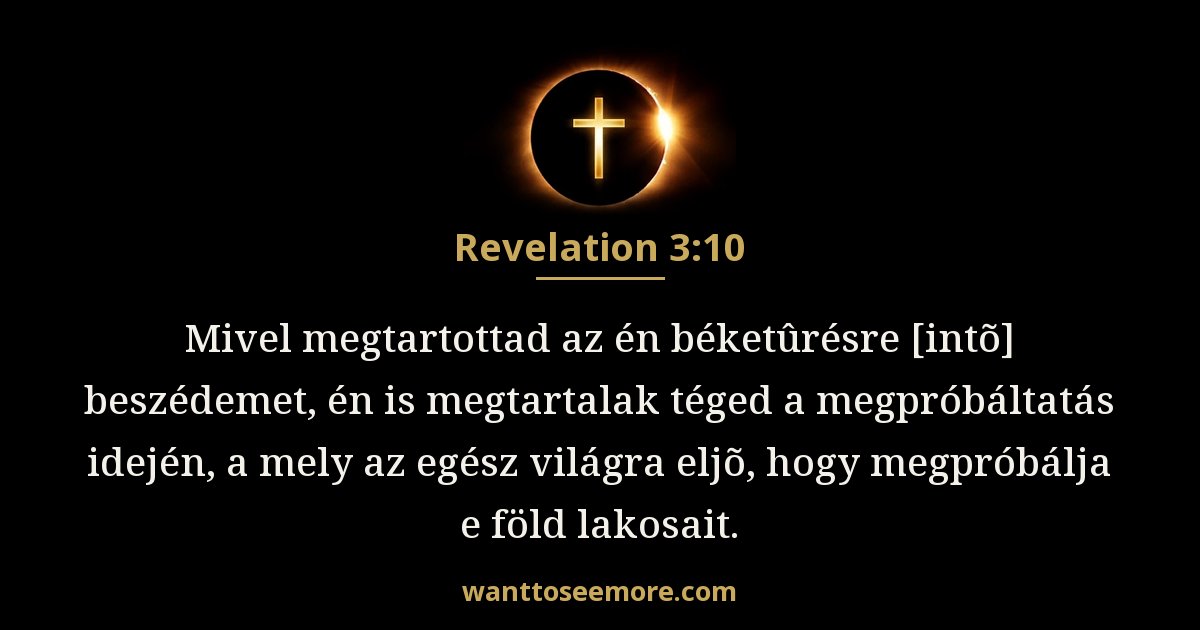 Jelenések 3:10
