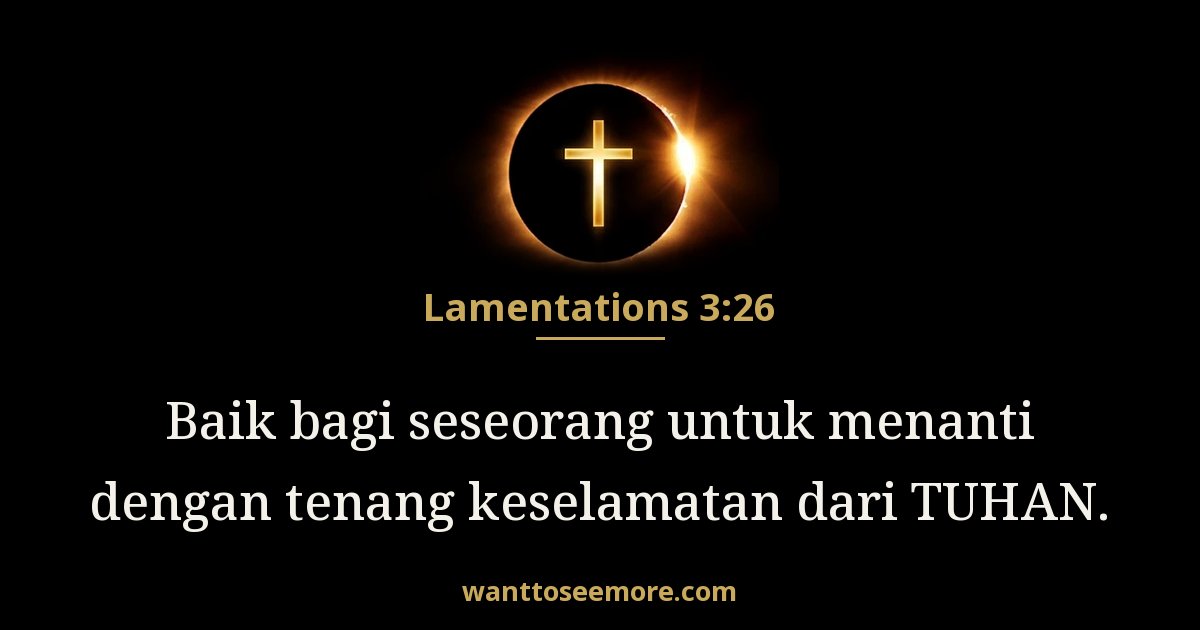 Lamentations 3:26