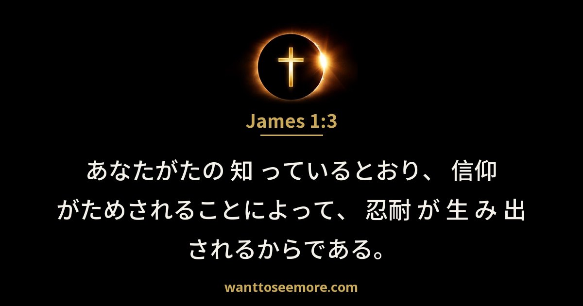 James 1:3