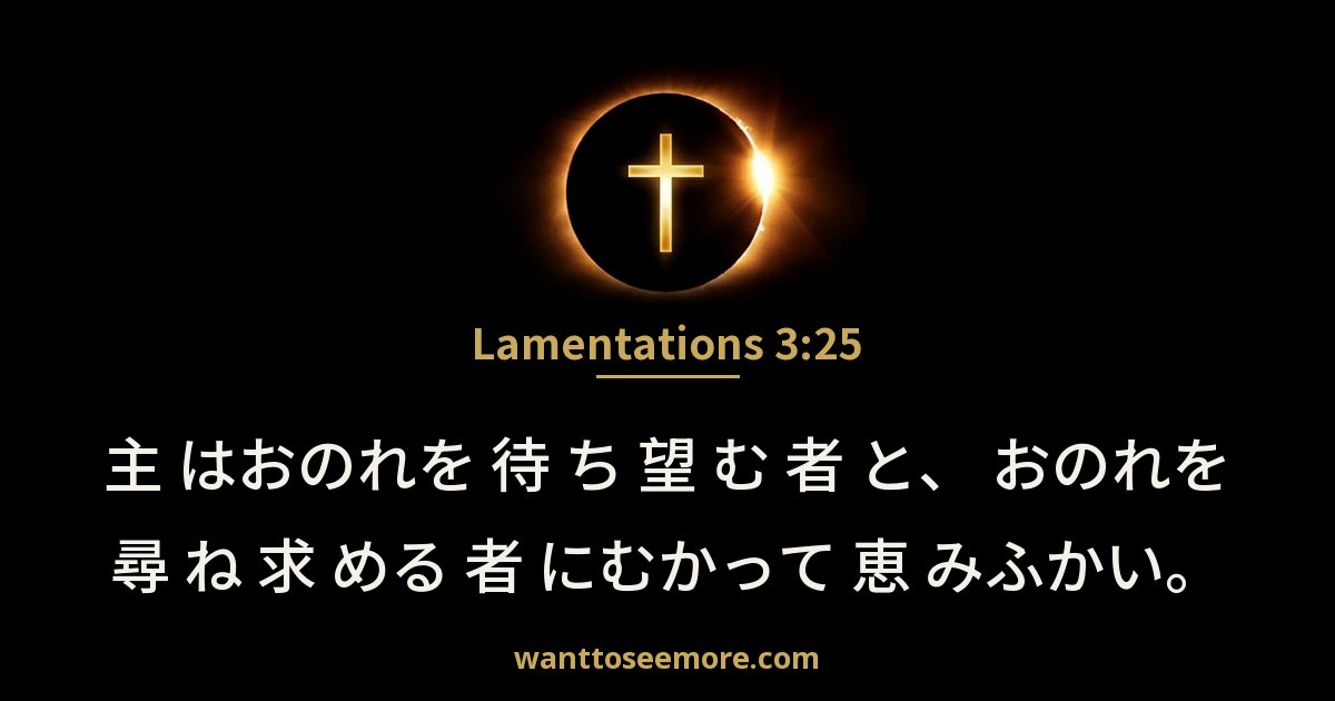 Lamentations 3:25