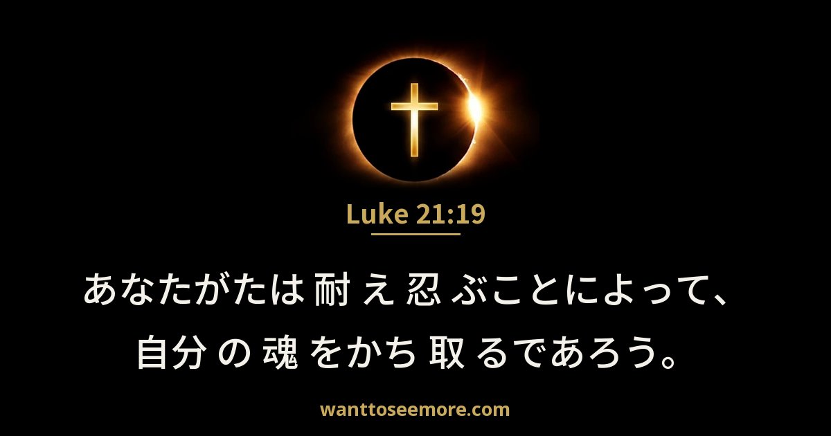 ルカによる福音書 21:19