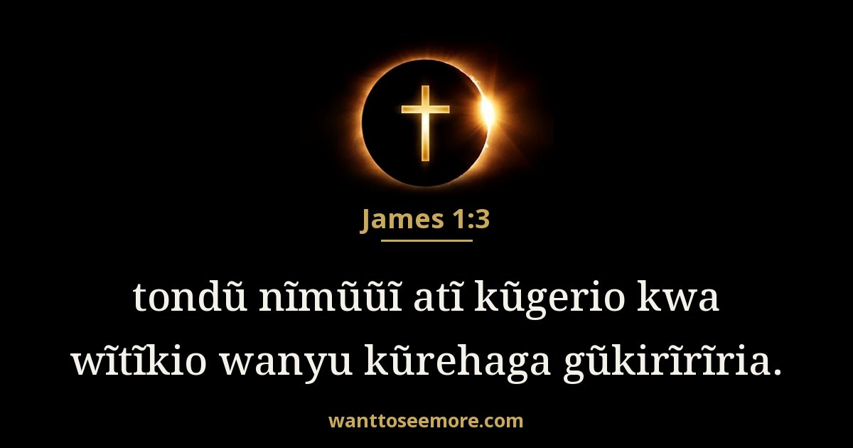 James 1:3