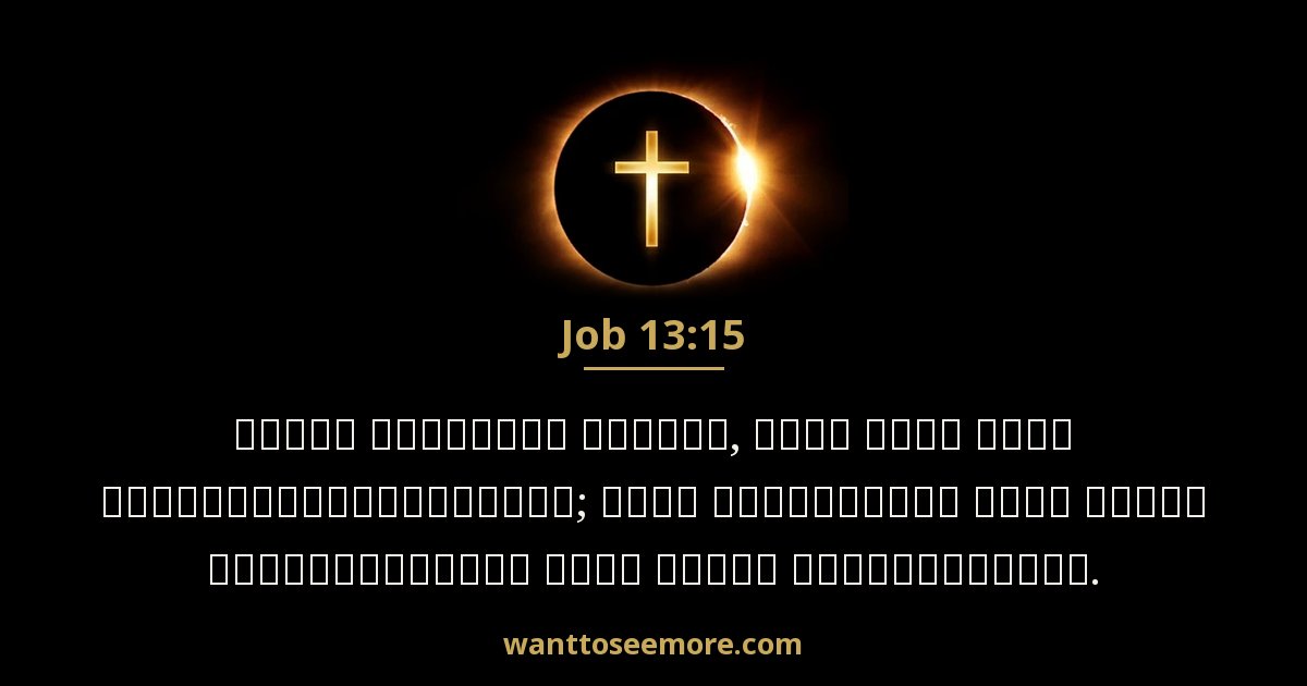 Job 13:15