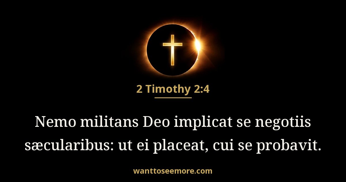 2 Timothy 2:4