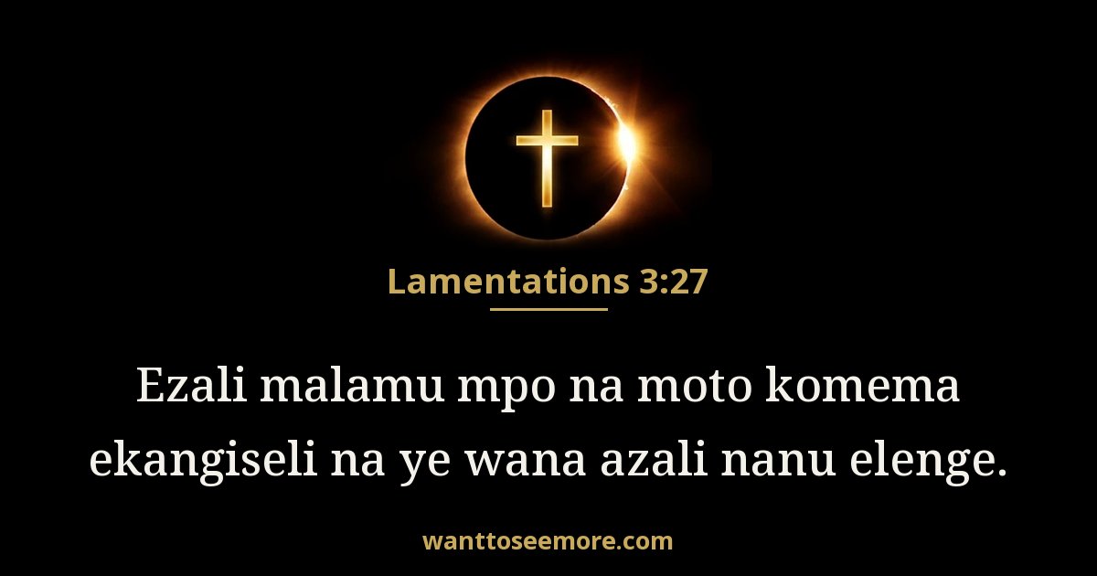 Lamentations 3:27