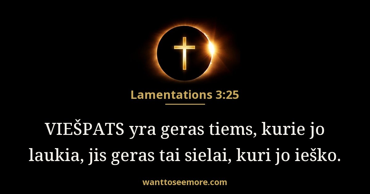 Lamentations 3:25