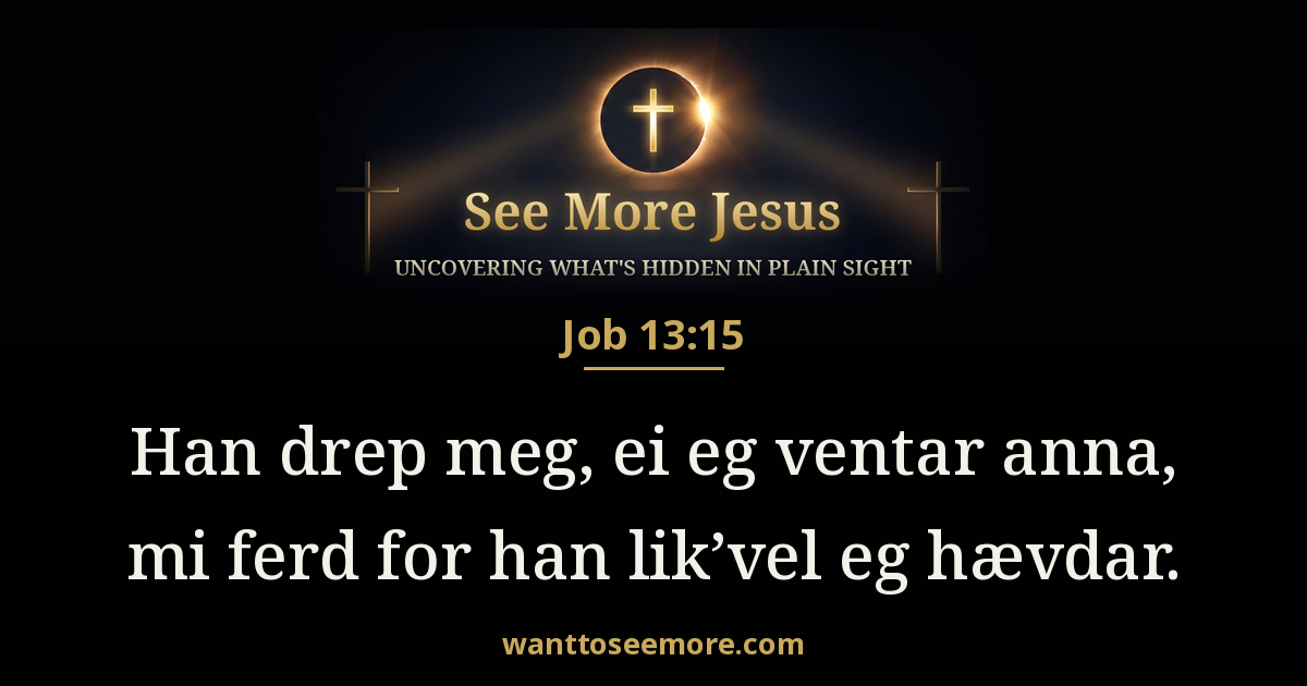 Job 13:15