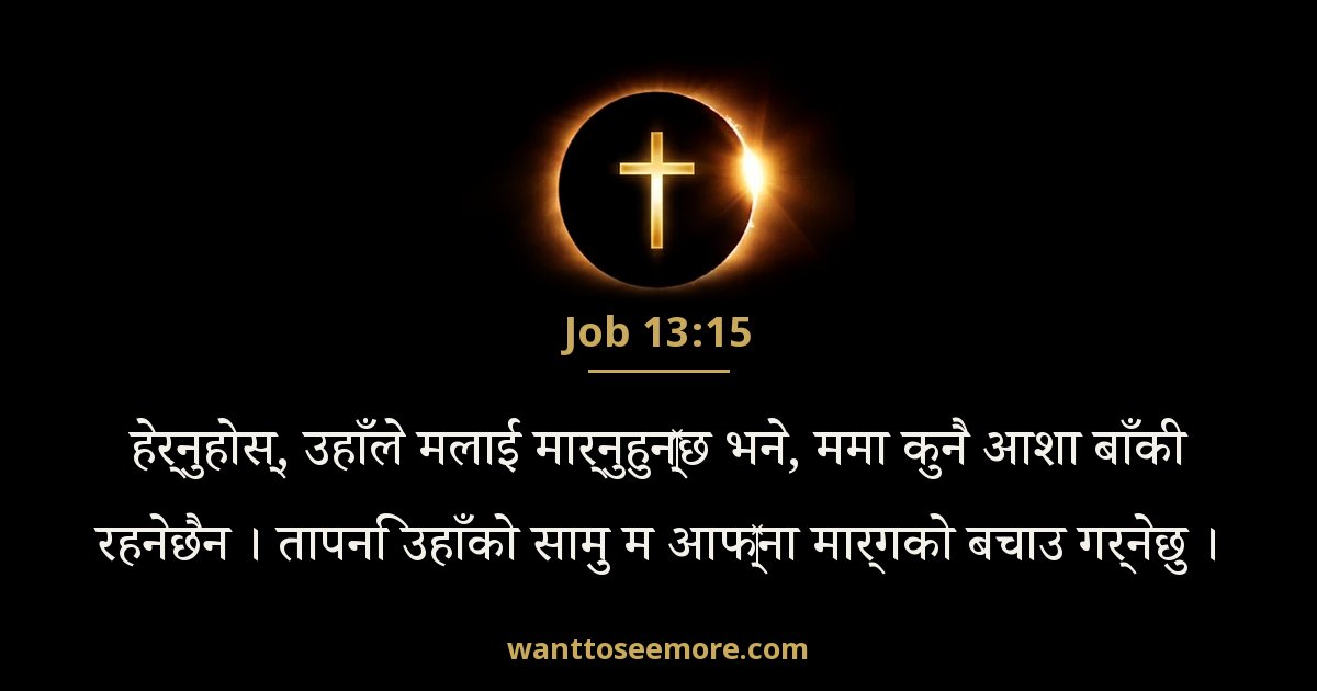 Job 13:15