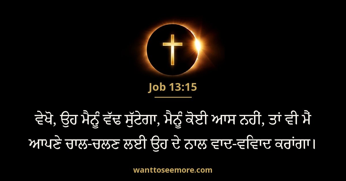 Job 13:15