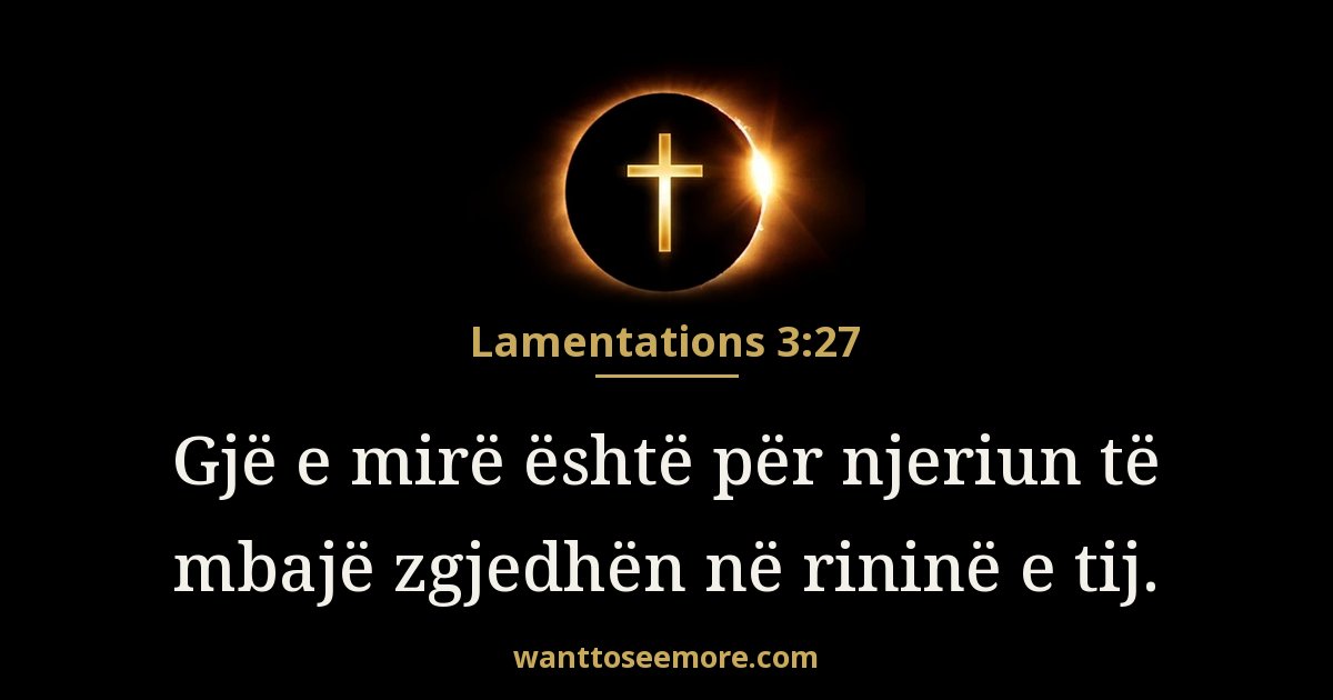 Lamentations 3:27