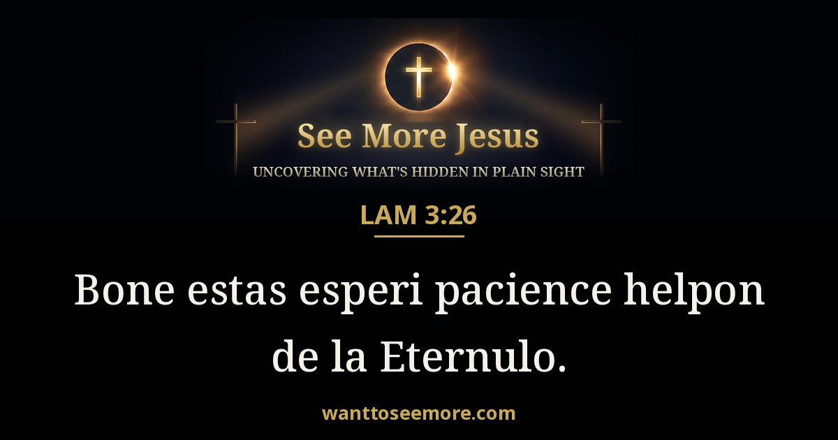 Lamentations 3:26