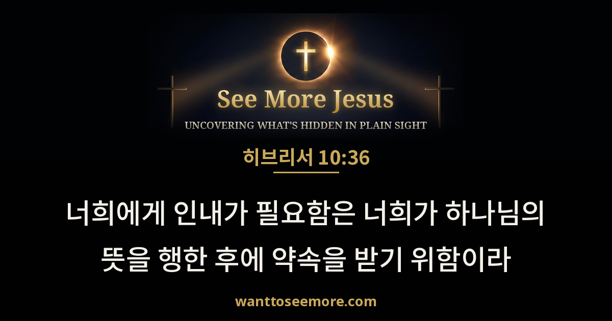 Hebrews 10:36