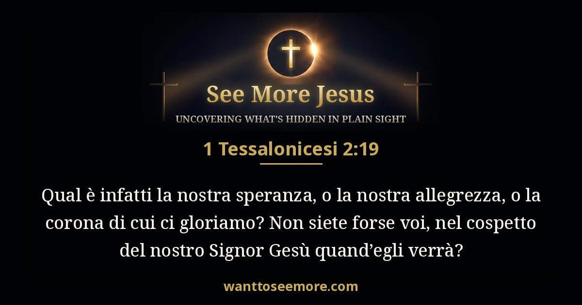 1 Tessalonicesi 2:19