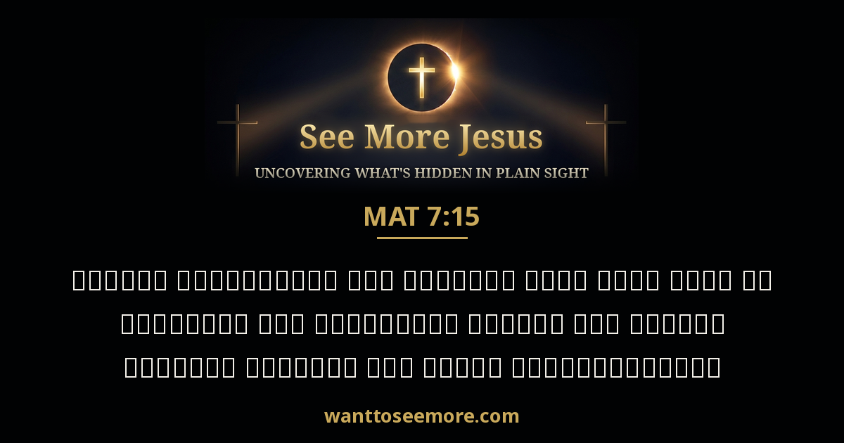 Matthew 7:15