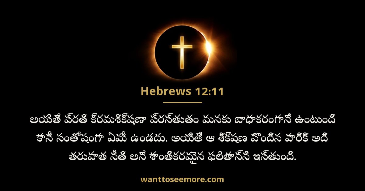 Hebrews 12:11