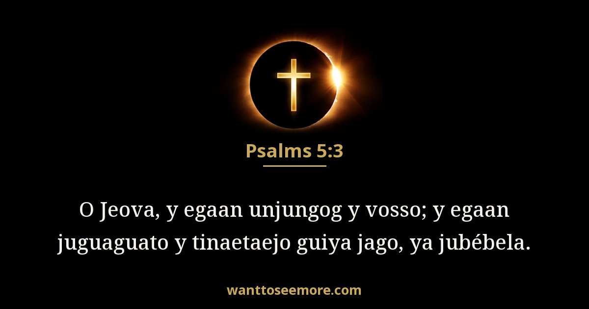 Psalms 5:3