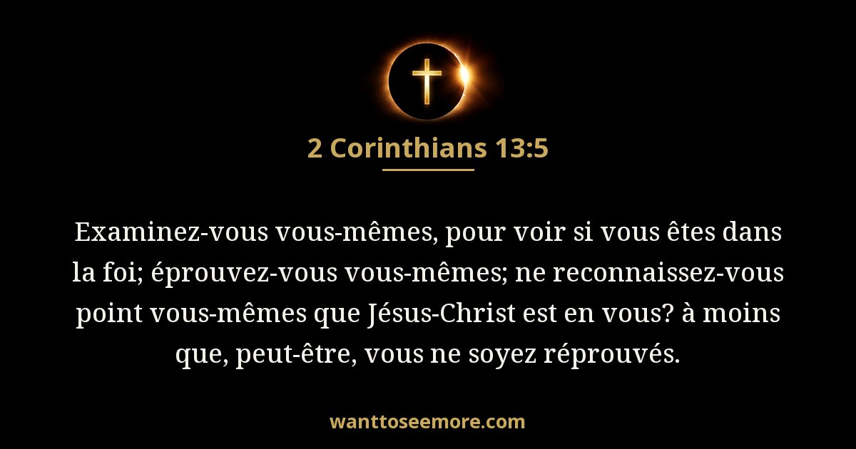 2 Corinthians 13:5