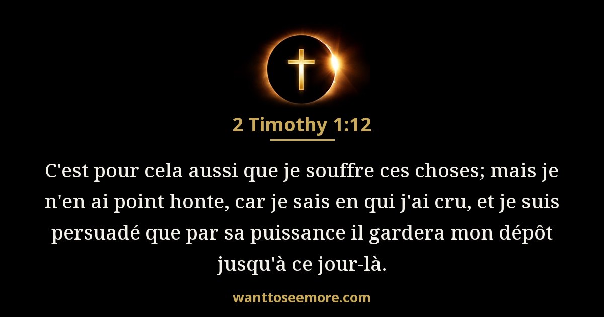 2 Timothy 1:12