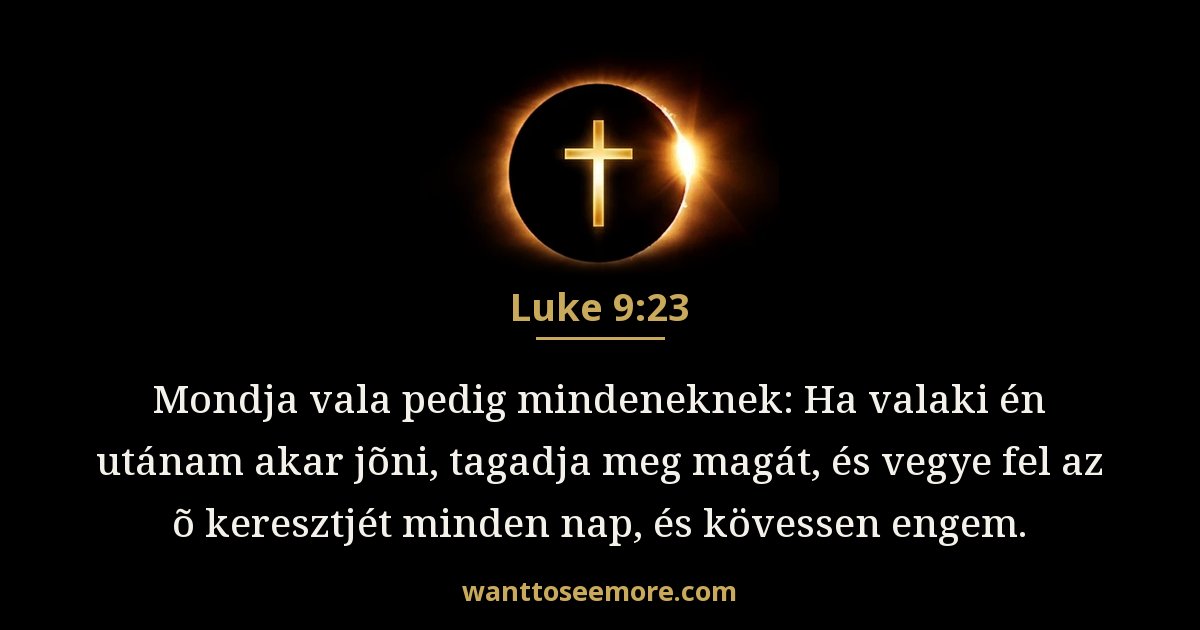 Luke 9:23
