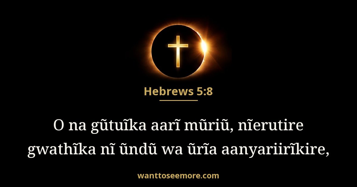 Hebrews 5:8