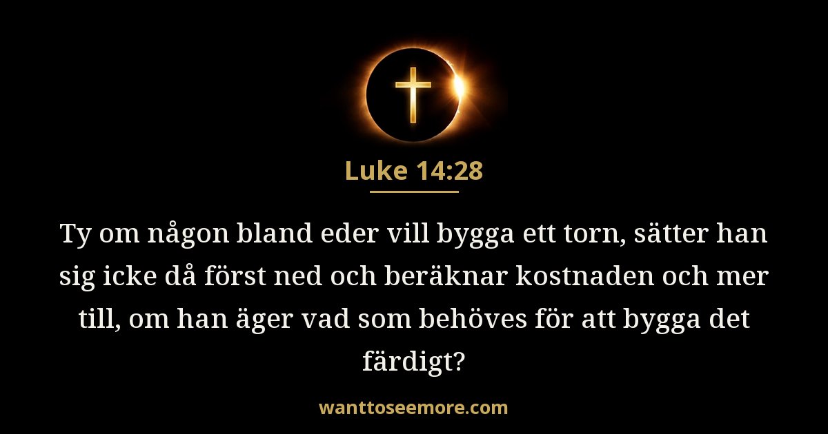 Luke 14:28