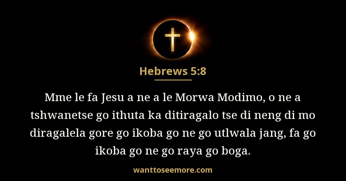 Hebrews 5:8