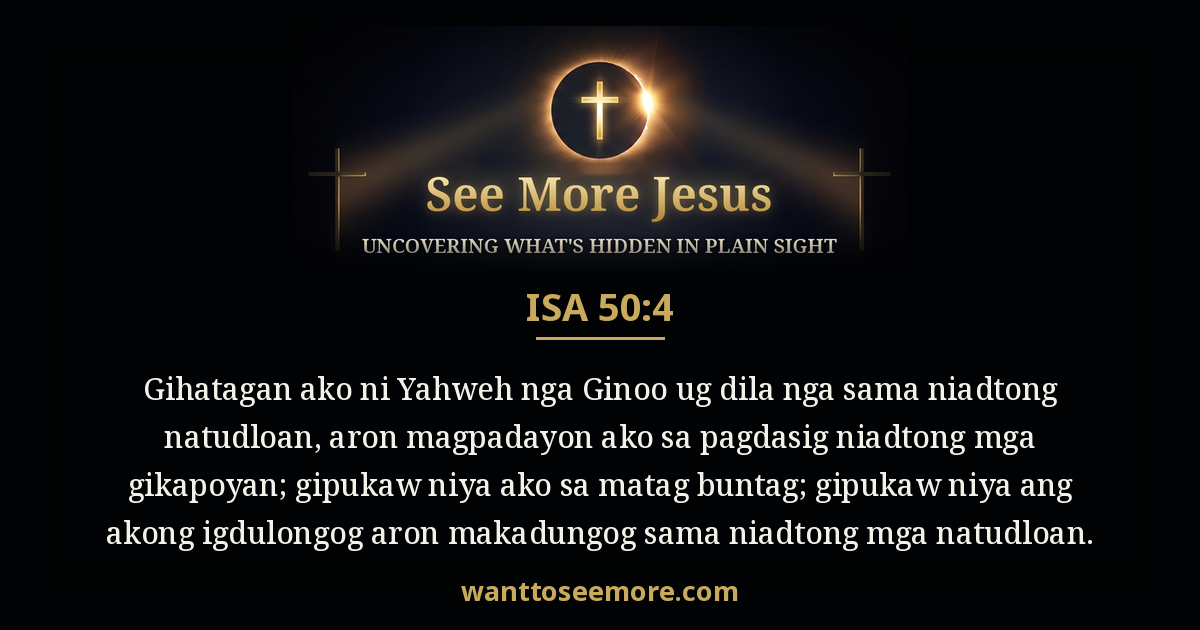 Isaiah 50:4