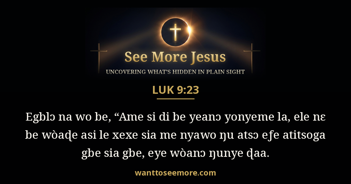 Luke 9:23