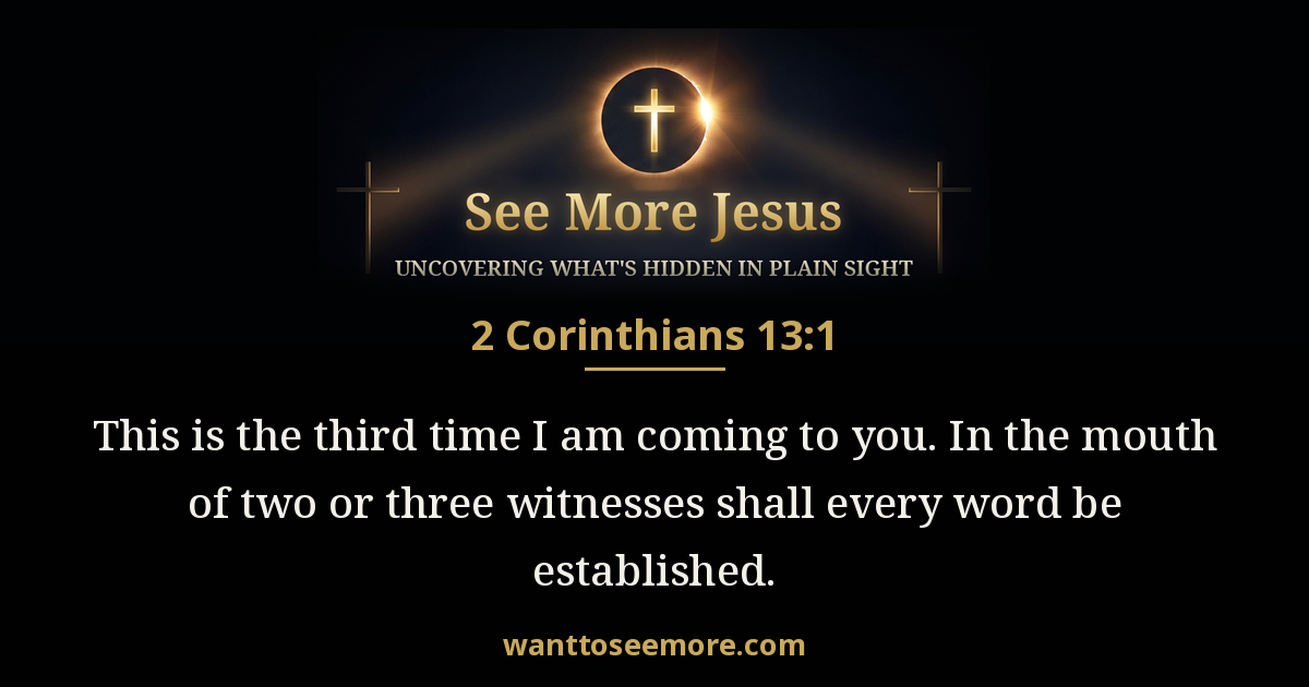 2 Corinthians 13:1