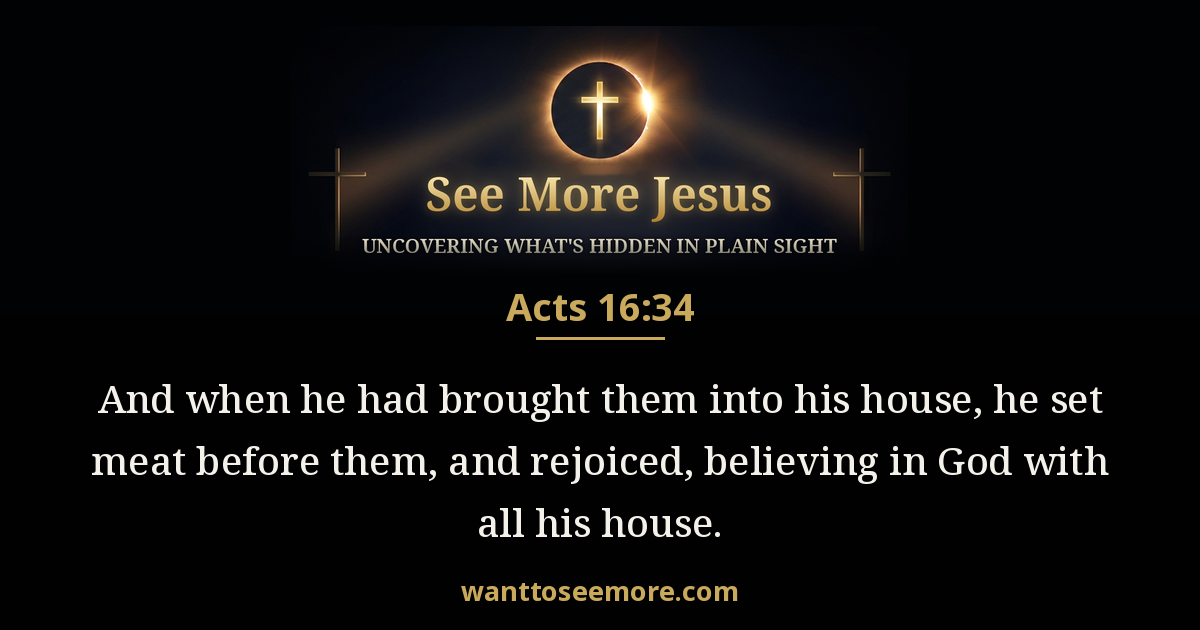 Acts 16:34