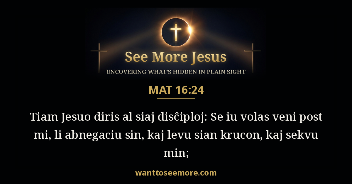 Matthew 16:24