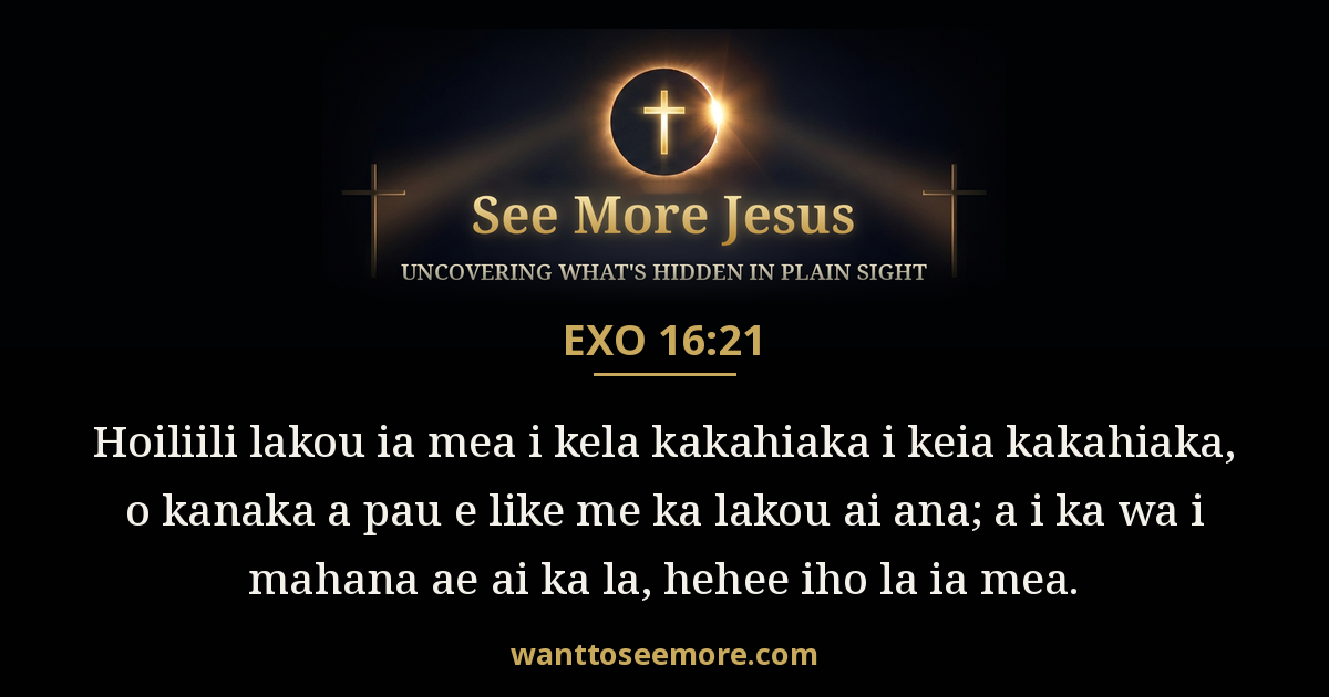 Exodus 16:21
