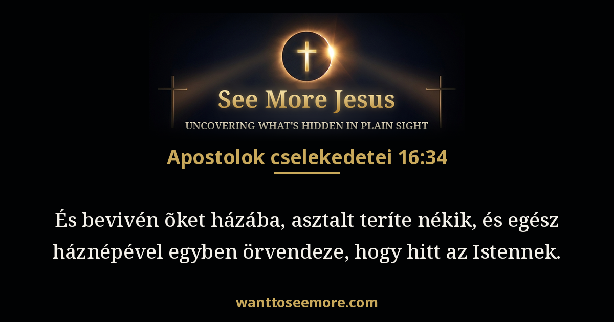 Acts 16:34