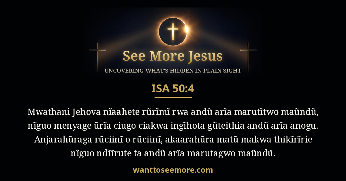 Isaiah 50:4