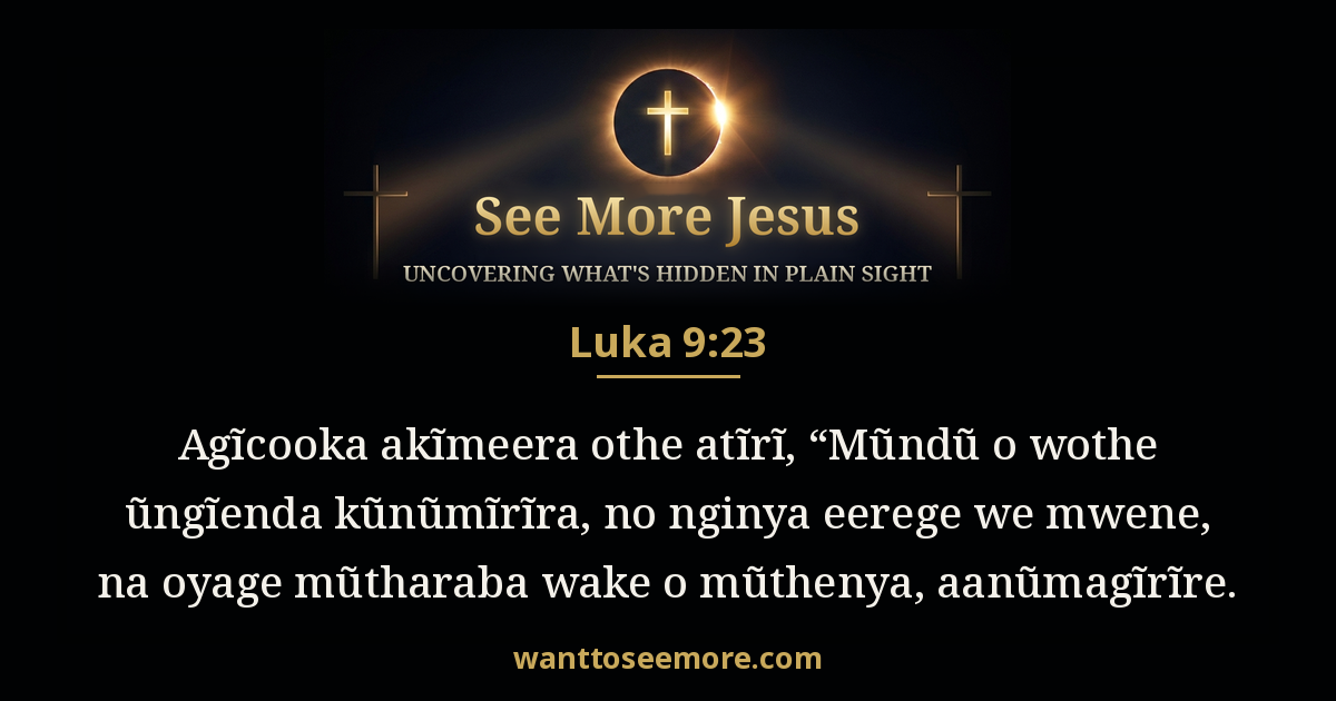 Luke 9:23