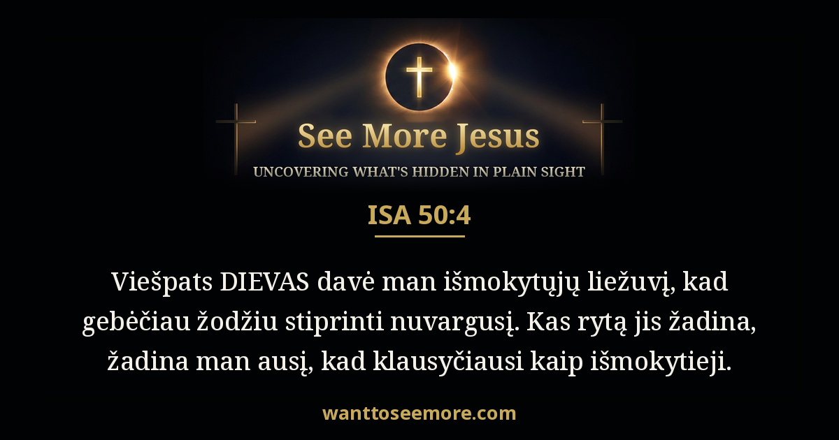 Isaiah 50:4