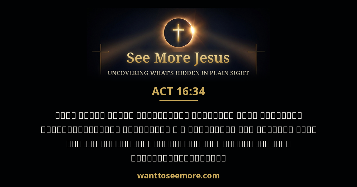 Acts 16:34