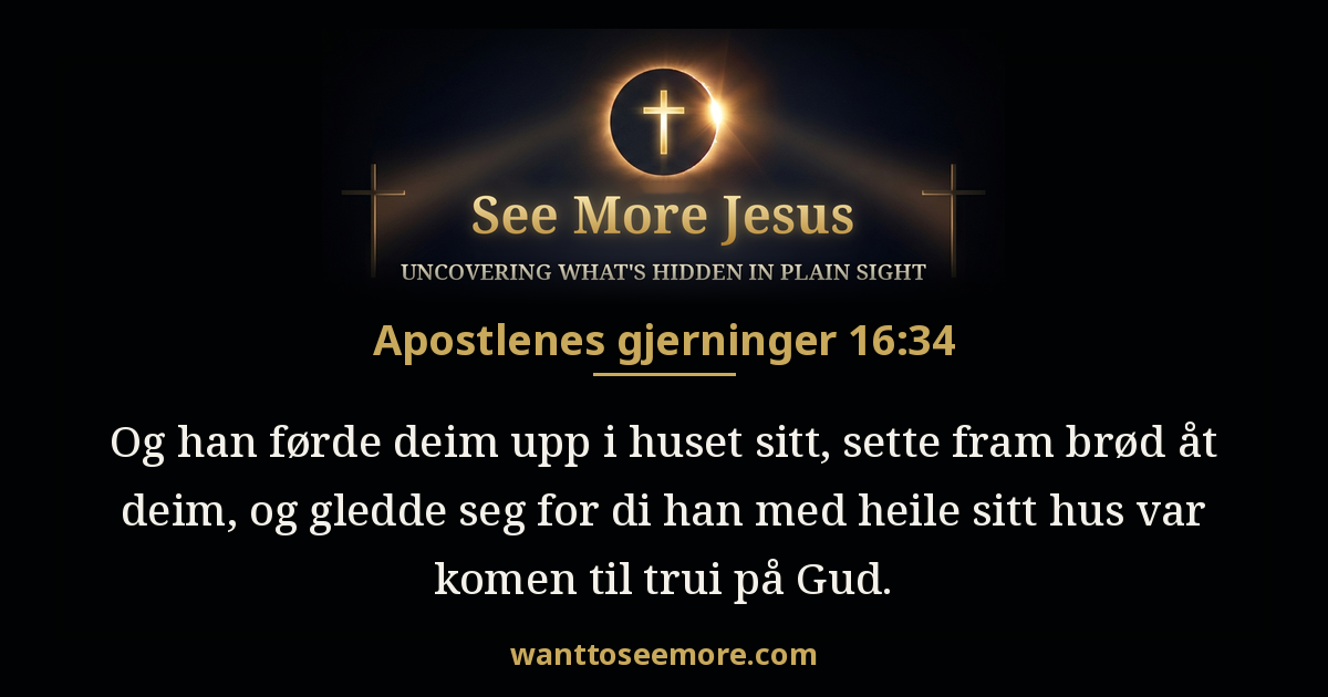 Acts 16:34