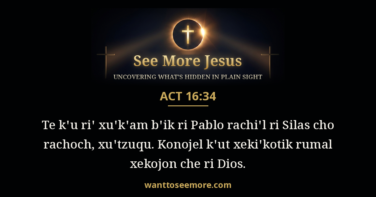 Acts 16:34